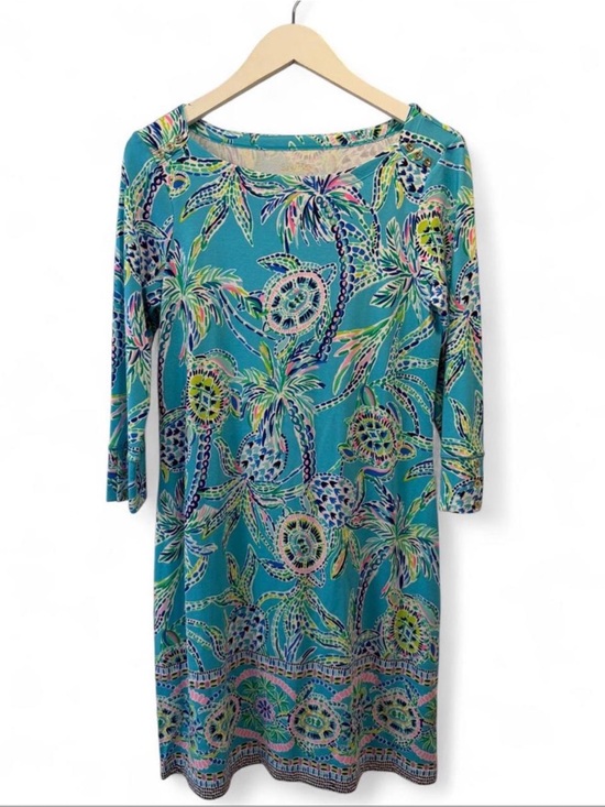 Lilly Pulitzer Dresses & Skirts - Lilly Pulitzer Sophie Dress UPF 50+ Bermuda Blue Turtle Szn Size M NWT